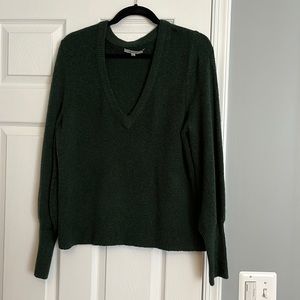 Madewell Green Vneck Sweater